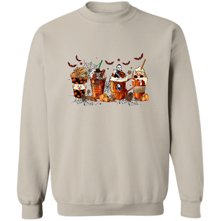 Horror Movie Coffee Latte G180 Crewneck Pullover Sweatshirt