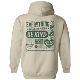 Everything Will Be Okay Hoodie Aesthetic Mental Health Retro Hoodie Self Growth Hoodie Positive Hoodie Therapy Hoodie Mental Illness Hoodie
