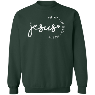 Jesus The Way The Truth The Life Sweatshirt, Christian Sweatshirt, Faith Sweatshirt, Jesus Gift, Religious Gift Sweatshirt, Christian Gifts,