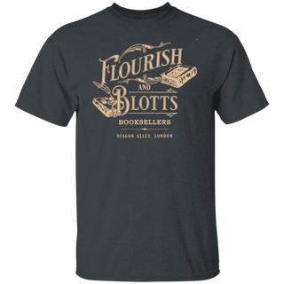 Flourish Blotts Shirt, Bookish Shirt, HP Fan, Potter Shirt Wizard Book Magic Wizard Vintage tee Witchcraft School Gift For Her