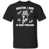 Houston I Have So Many Problems Shirt, Raccoon In Space Shirt, Retro 90s Graphic Shirt, Funny Galaxy Graphic Shirt, Womens Meme Graphic Tees