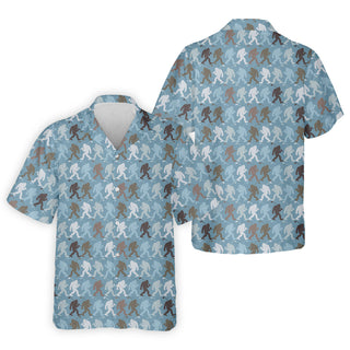 Bigfoot Silhouette Pattern Fun Golf Hawaiian Shirt HG s For Men  Unique Gift For Golfer  Men's Golf