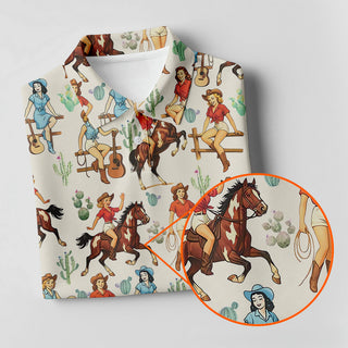 Cowgirl HG  Golf Shirts  Western Golf Shirts Women  Custom Ladies Golf Shirt