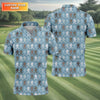 Bigfoot Silhouette Pattern HG Fun Golf Shirts For Men  Unique Gift For Golfer  Men's Golf Polo