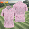 Breast Cancer Polo Shirt HG Pink Polo Shirt HGMen  Fun Golf Shirts For Men  Cute Polo Shirt HG Fun Golf Shirt