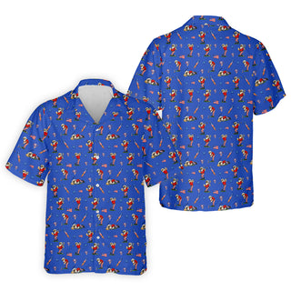 4th Of July Funny Man Golf And Beer Blue Hawaiian Shirt HG   Patriotic Hawaiian Shirt HG   250th Anniversary Hawaiian Shirt HG s For Men