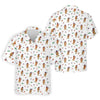 Cartoon Hot Dogs American Flag Pattern 250th Anniversary White Hawaiian Shirt HG  Hawaiian Shirt HG  For Men   s For Men