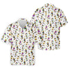 Mardi Gras Wine Glass Beaded Garland Fleur De Lis White Hawaiian Shirt HG   s For Men  Hawaiian Shirt HG  For Men