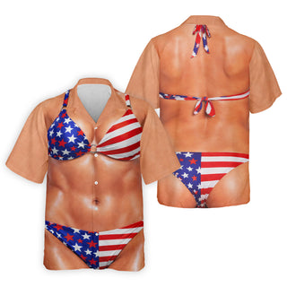 Naughty Fun USA Patriotic 4th Of July Golf Tops For Men  250th Anniversary Golf Hawaiian Shirt HG s For Men
