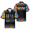 It's Ok To Be Different Men   Hawaiian Shirt HG   Autism Awareness Puzzle Pattern Black Fade Golf Hawaiian Shirt HG s For Men  Autism Golf Hawaiian Shirt HG