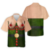 Funny Naughty Elf Costume Men's Golf Hawaiian Shirt HG   Ugly Christmas Hawaiian Shirt HG   Christmas Golf Hawaiian Shirt HG