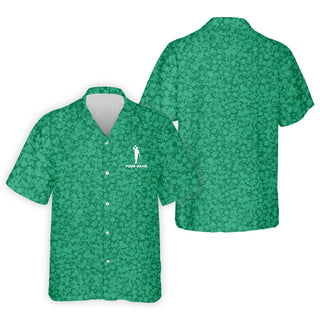 Shamrock Beer Lucky Four Leaf Clover St Patrick Day Golf Hawaiian Shirt HG     Hawaiian Shirt HG s For Men  Golf Gift For Men