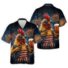 Rooster Beer USA Patriotic Hawaiian Hawaiian Shirt HG  250th Anniversary Tropical Vibe Men's Hawaiian Shirt HG