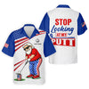 Stop Looking At My Putt Golf Ball Pattern 250 Years Patriotic 4th Of July Hawaiian Shirt HG  For Men