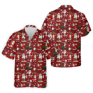 Funny Santa Golfing Christmas  s  Christmas Hawaiian Shirt HG   s For Men  Golf Gift For Men
