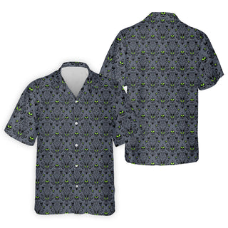Haunted Mansion Hitchhiking Ghosts Halloween Hawaiian Shirt HG  Golf Tops For Men  Halloween Gift Idea