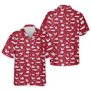 Funny Snowman Naughty Couple Red Hawaiian Shirt HG  Christmas Hawaiian Shirt HG  Golf Gift For Him   s For Men