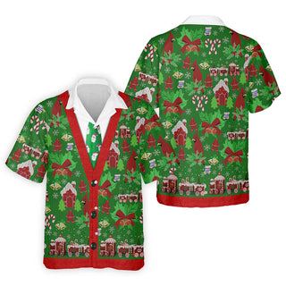 Christmas Pattern Fun Hawaiian Shirt HG  For Men  Christmas Hawaiian Shirt HG  Unique Gift For Golfer   s For Men