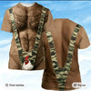 Camo Rooster Funny Hairy Body Patriotic USA Flag en T-Shirt for Men Women, hg  3D Printing Hairy Chest Graphic Tee, HG Novelty Gag Gift Shirt for Men, Party Outfit