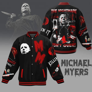 TT Michael Myers LN Baseball Jacket or Bomber Jacket The Nightmare Isn?t Over