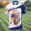 Trump Golf Of America Custom Men's Golf Polo Shirt HG  Golfing Apparel  Gift For Golfers  US 250th Anniversary Golf Shirt