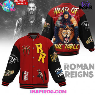 TT Wwe Roman Reigns Head of the Table Tribal Chief LN Baseball Jacket