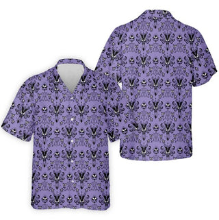 Haunted Mansion Hitchhiking Ghosts Men's Golf Hawaiian Shirt, Halloween Golf Shirt, Mens Golf Gift  HG