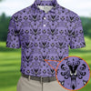 Haunted Mansion Hitchhiking Ghosts Men's Golf Polo Shirt, Halloween Golf Shirt, Mens Golf Gift HG