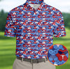 Red Blue White Naughty Fun Patriotic Golf Shirt, 250th Anniversary Fun Golf Shirts For Men, Polo Shirts For Men HG