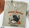 Comfort Colors Kitty Biscuits Shirt Spooky Season Tee Black Cat Halloween Fall TShirt Vintage Baking Pumpkin T-Shirt Cat Lover Fall Gift HG