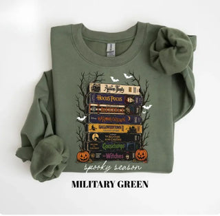 Vintage Halloween Movie Sweater, Retro Spooky Season Sweatshirt, Horror Film LN