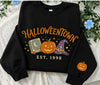 Vintage Halloween Town Est 1998 Embroidered Sweatshirt, Spooky Season Tee, Halloween Lover Gift LN