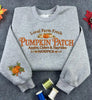 Embroidered Pumpkin Patch Sweatshirt, Vintage Halloween Hoodie, Fall Sweatshirt, Pumpkin Crewneck, Halloween Gift, Spooky Season LN