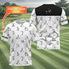 Funny Stick Figure Golf Polo Shirt HG  Gift For Golfers  Golf Gift For Men
