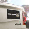 Curbs Fear Me Car Bumper MAGNET HFN Funny Cat Meme Gen Z Unhinged Car Accessory Cute Magnet