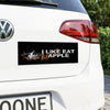 I like Eat Apple Bumper Sticker