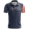 American Flag Golf Polo Shirt HG HG  Mens Golf Gift  Patriotic Polo Shirt HG America 250 Anniversary Golf Polo