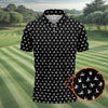 Funny Stick Figure Black And White Men's Golf Polo Shirt  Funny Position Golf Polo  Fun Men Golf Shirt HG s