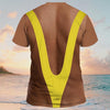 Funny Costume T-Shirt for Men Women, hg  3D Printing Hairy Chest Graphic Tee, HG Novelty Gag Gift Shirt for Men, Party Outfit