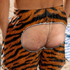 Funny Animal Print Swim Trunks for Men, HG Leopard Zebra Tiger Beach Shorts Gag Gift