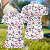 Par Then Bar Flamingo Funny Womens Golf Polo Shirt HG  Custom Ladies Golf Shirt
