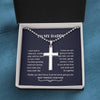 To My Daddy Gift Necklace, Cross Necklace for Daddy To Be Gift, Sentimental Gift for New Dad from Bump, Expectant Dad Gift from Unborn Baby