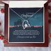 To My Beautiful Girlfriend Forever Love Necklace Gift, Promise Necklace For Her, Girlfriend Valentine Day Necklace Gift, Her Romantic Gift