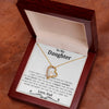 Gift For Daughter from Dad, Daughter Father Necklace, Daughter Gift Necklace for Women Adults Size Heart Necklace