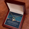 To My Beautiful Girlfriend Forever Love Necklace Gift, Promise Necklace For Her, Girlfriend Valentine Day Necklace Gift, Her Romantic Gift