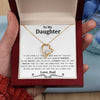 Gift For Daughter from Dad, Daughter Father Necklace, Daughter Gift Necklace for Women Adults Size Heart Necklace
