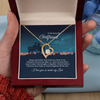 To My Beautiful Girlfriend Forever Love Necklace Gift, Promise Necklace For Her, Girlfriend Valentine Day Necklace Gift, Her Romantic Gift