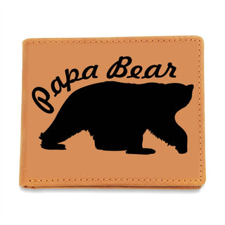 Papa Bear Leather Wallet