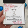 Mental Health Necklace You Are A Gem Diamond Necklace, Mental Health Gift, You Are Enough,Inspiration For Best Friend or Sister,Reminder Gift For Friend, Self Love