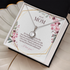 Eternal Hope Crystal Necklace + Earring Set, Mother's Day Gift, From Son To Mom Gift, From Daughter To Mom Gift, Necklace to Mother